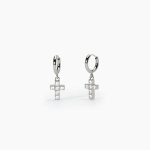 Orecchini Da Donna In Acciao Con Pendente Croce 2Jewels 261421