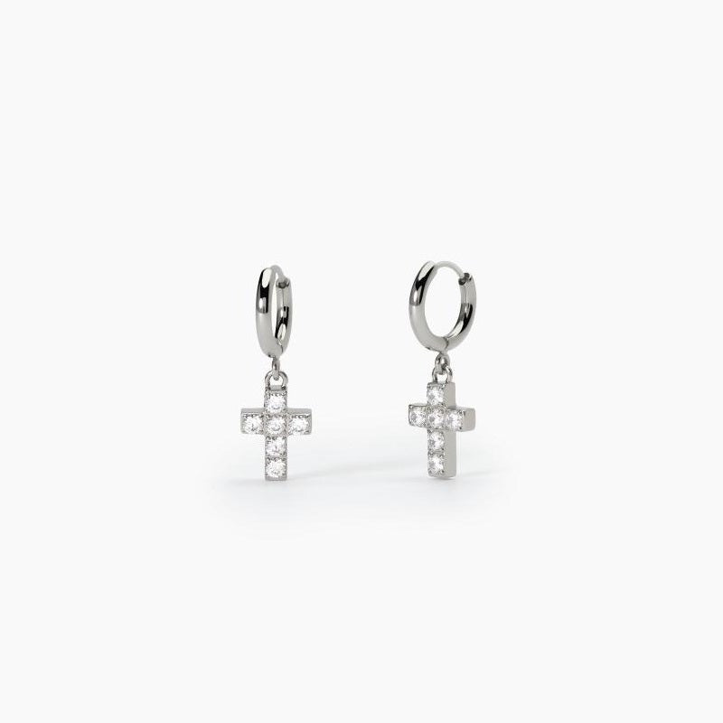 Orecchini Da Donna In Acciao Con Pendente Croce 2Jewels 261421