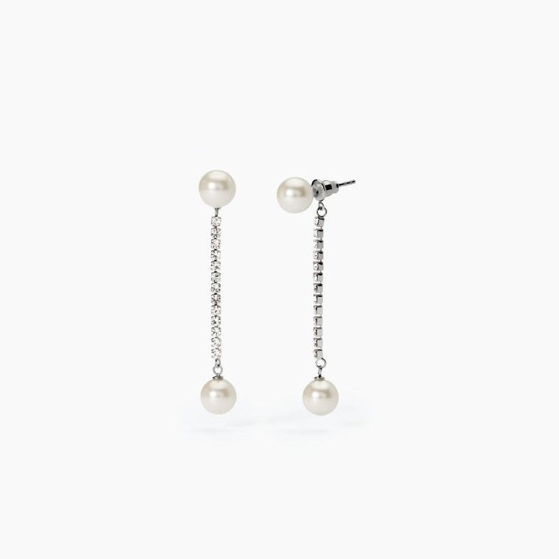 Women's Earrings In Steel With Shell Pearls 2Jewels 261425