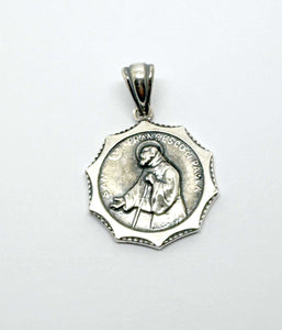 San Francesco da Paola Medaglia in Argento 925 cod. 77235