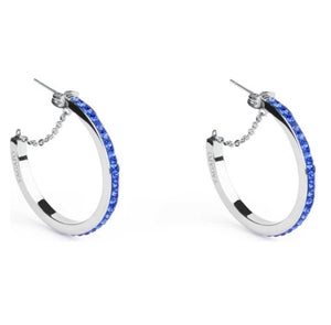 Orecchini da donna in acciaio con cristalli blu S'Agapõ SCR24
