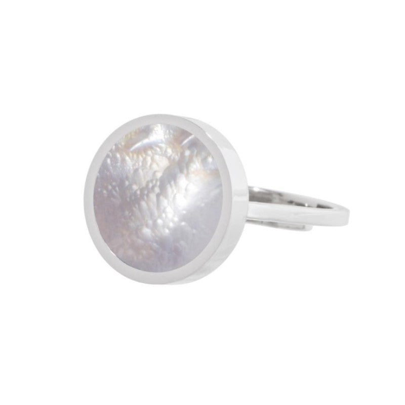 Anello da donna in acciaio con madreperla Marlù 2AN0032-S