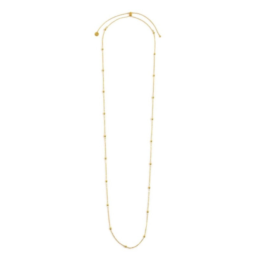 Collana da donna in acciaio dorato con sfere Marlù 2CA0013G