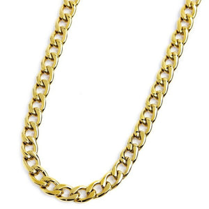 Collana da uomo in acciaio dorato catena grumetta Marlù 2CA0024G