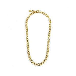 Collana da donna in acciaio dorato catena maglia "o" Marlù 2CA0036G