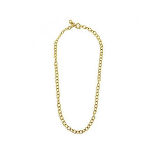 Collana da donna in acciaio dorato catena maglia "o" Marlù 2CA0037G