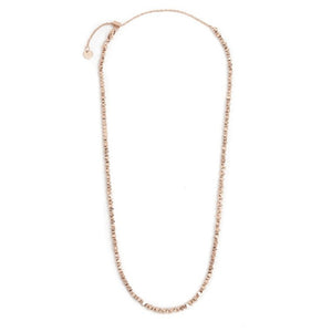 Collana da donna in acciaio Rosé ematite diagonale Marlù 2CO0072R