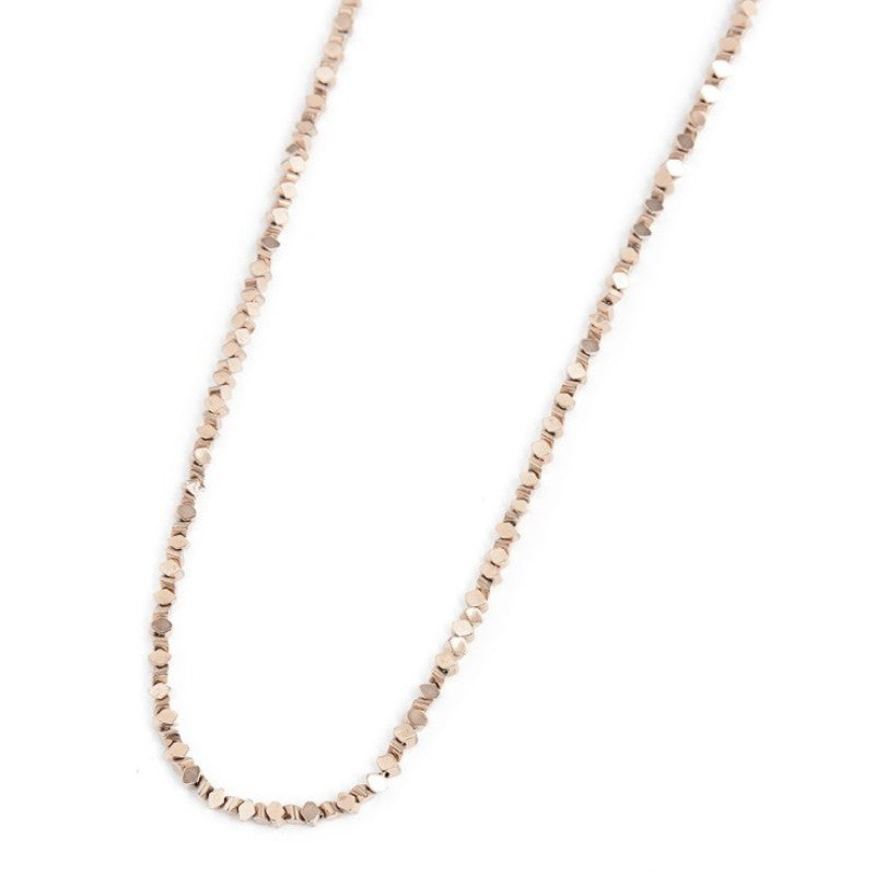 Collana da donna in acciaio Rosé ematite diagonale Marlù 2CO0072R