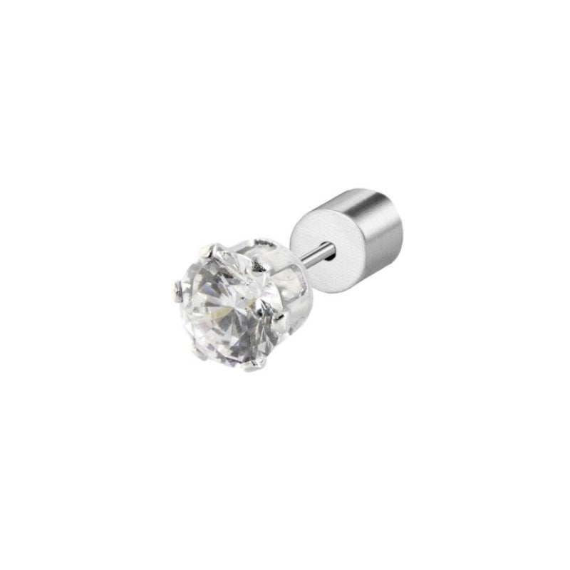 Orecchino da donna a lobo con zircone Marlù 2OR0093-W