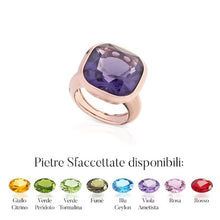 Load image into Gallery viewer, Anello da donna in argento 925 e quarzo Labriò 3211/G
