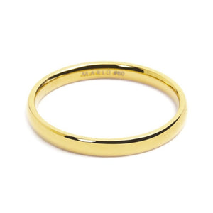 Anello unisex in acciaio dorato fedina Marlù 33AN0009G