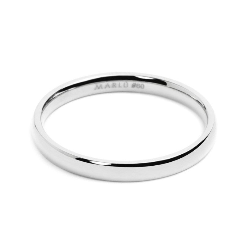 Anello unisex in acciaio fedina Marlù 33AN0009