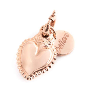 Charm in acciaio Rosé sacro cuore Marlù 33CH0003R