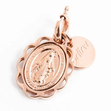 Carica l&#39;immagine nel visualizzatore di Gallery, Charm in acciaio Rosé madonna con cornice Marlù 33CH0004R
