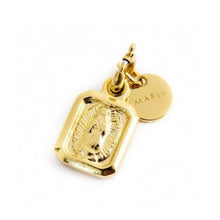 Carica l&#39;immagine nel visualizzatore di Gallery, Charm in acciaio dorato madonna rettangolare Marlù 33CH0008G
