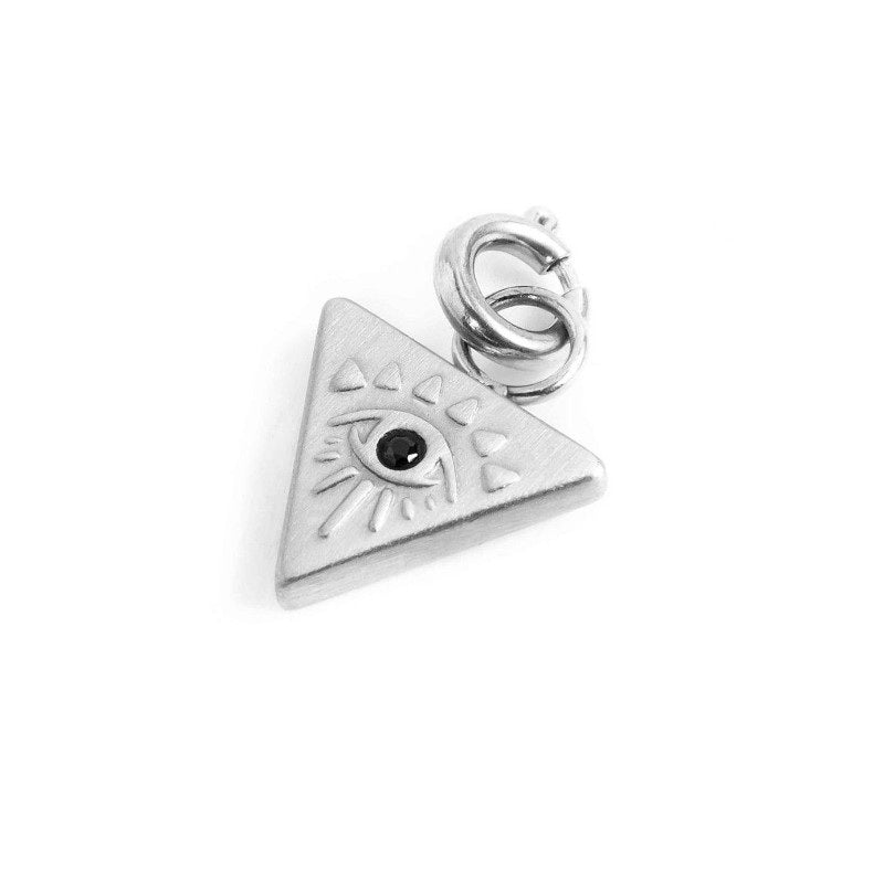 Charm in acciaio triangolo con occhio Marlù 33CH0014ST