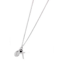 Carica l&#39;immagine nel visualizzatore di Gallery, Collana da donna in acciaio croce e madonna Marlù 33CN0001
