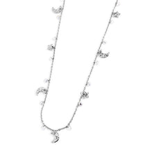 Carica l&#39;immagine nel visualizzatore di Gallery, Collana da donna in acciaio luna e stelle Marlù 33CO0013
