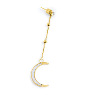 Orecchino pendente da donna in acciaio dorato Marlù 33OR0004G