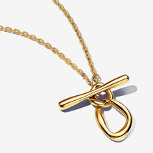 Load image into Gallery viewer, Collana Chiusura a T Linea Sinuosa
