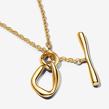 Load image into Gallery viewer, Collana Chiusura a T Linea Sinuosa
