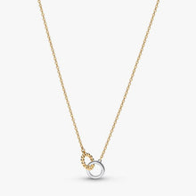 Cargar imagen en el visor de la galería, Collana Cerchi Intrecciati Sfere e Pavé
