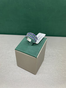 Anello La Bella Stagione in Argento 925 Maestro Riverso AnSt09/Blu misura 13