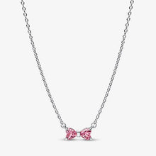 Load image into Gallery viewer, Collana Fiocco Luminoso Rosa
