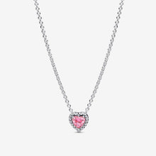 Carica l'immagine nel visualizzatore di Gallery, Collana Cuore in Rilievo Rosa
