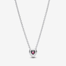Carica l'immagine nel visualizzatore di Gallery, Collana Cuore in Rilievo Rosa
