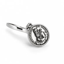 Cargar imagen en el visor de la galería, Anello San Francesco di Paola in Argento con medaglia pendente code FDA70020
