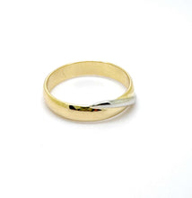 Load image into Gallery viewer, Anelli Fedi “Anniversario” in oro giallo 18kt con riporto in oro bianco 72675/15
