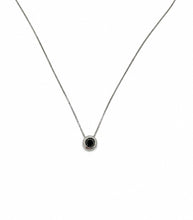 Cargar imagen en el visor de la galería, Punto de luz floral en Oro Blanco de 18kt (750) con diamante ct. 0.02 Alchimia Gioielli
