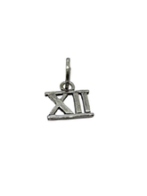 Cargar imagen en el visor de la galería, Charm in Argento 925 Numero romani &#39;XII&#39; Giovanni Raspini 09500

