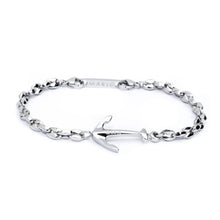 Carica l&#39;immagine nel visualizzatore di Gallery, Bracciale da uomo in acciaio con ancora Marlù 4BR1793
