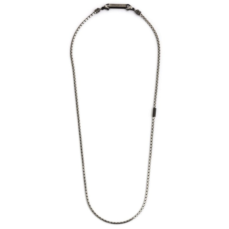 Collana da uomo in acciaio catena box oval Marlù 4CA0193BR