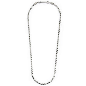 Collana da uomo in acciaio con catena box oval Marlù 4CA0194BR