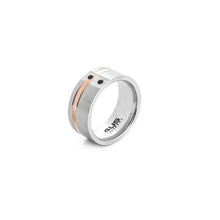 Cargar imagen en el visor de la galería, Anello da uomo in acciaio a fascia 4US Cesare Paciotti 4UAN7865
