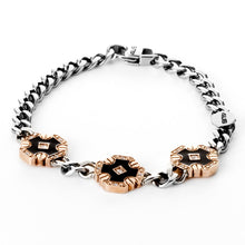 Cargar imagen en el visor de la galería, 4US Cesare Paciotti Totti pulsera de acero para hombre 4UBR0897
