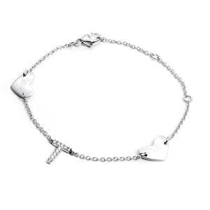 Pulsera de mujer 4US Cesare Paciotti Letra T 4UBR2467W