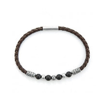 Carica l&#39;immagine nel visualizzatore di Gallery, Bracciale da uomo in pelle 4US Cesare Paciotti 4UBR6386
