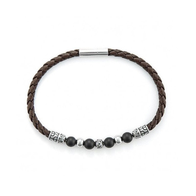 Bracciale da uomo in pelle 4US Cesare Paciotti 4UBR6386