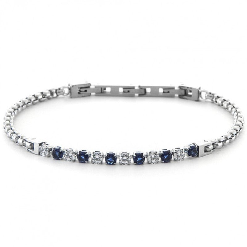 Bracciale Tennis da uomo in acciaio di 4US Cesare Paciotti 4UBR6434