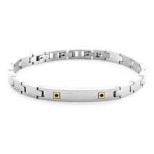 Load image into Gallery viewer, Bracciale da Uomo in acciaio 4US Cesare Paciotti Steel &amp; Gold 4UBR6930
