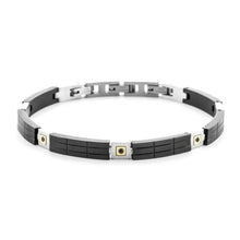 Load image into Gallery viewer, Bracciale da Uomo in acciaio 4US Cesare Paciotti Steel &amp; Gold 4UBR6938
