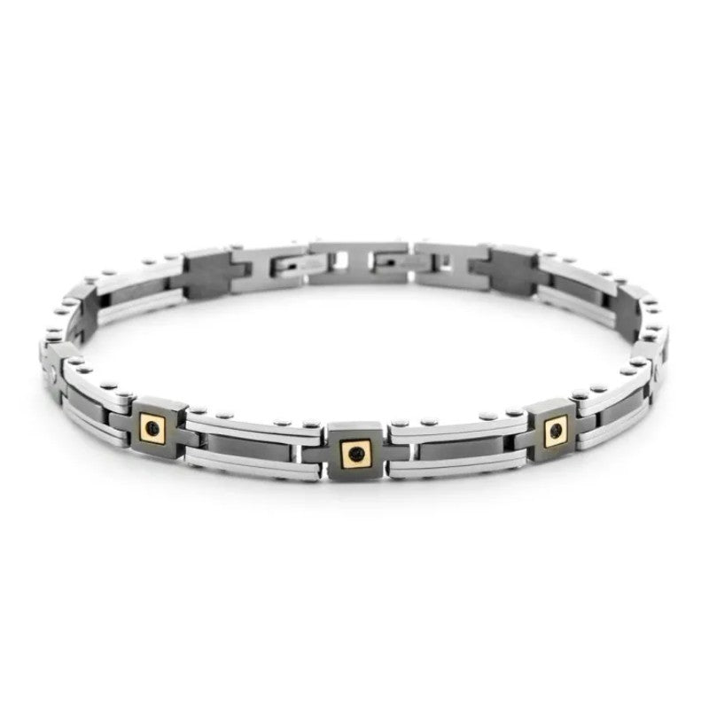 Bracciale da uomo in acciaio 4US Cesare Paciotti 4UBR6955