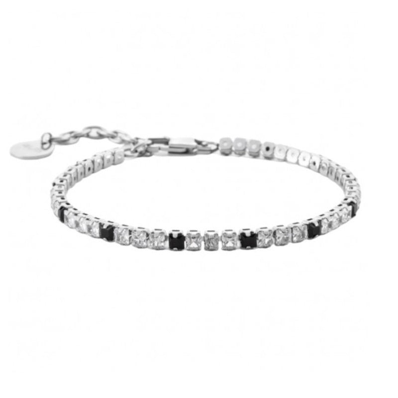 Bracciale tennis da uomo in acciaio 4US Cesare Paciotti 4UBR6978