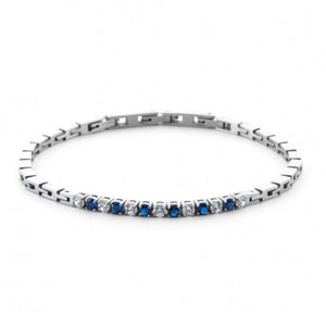 Bracciale tennis da uomo in acciaio 4US Cesare Paciotti 4UBR6981