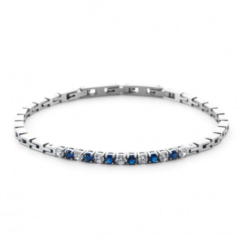 Bracciale tennis da uomo in acciaio 4US Cesare Paciotti 4UBR6981