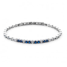 Carica l&#39;immagine nel visualizzatore di Gallery, Bracciale tennis da uomo in acciaio 4US Cesare Paciotti 4UBR6982
